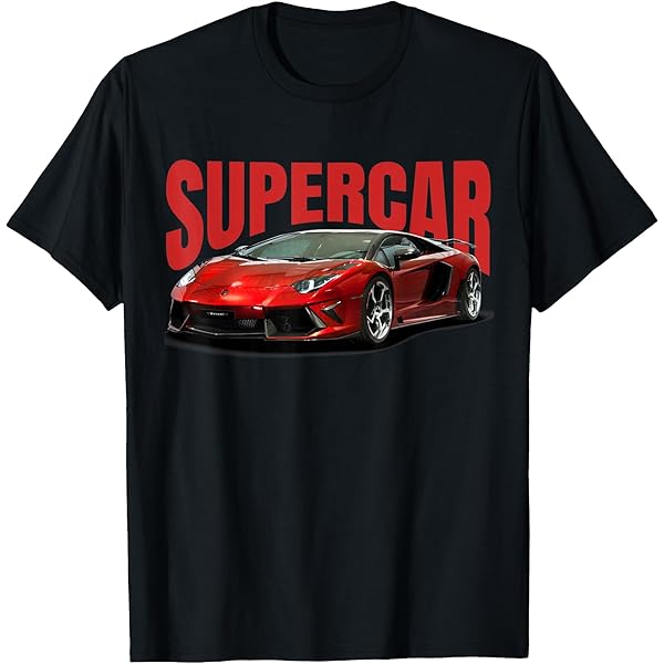 Amazon | スポーツカーファンに最適なスーパーカーTシャツ。 長袖T